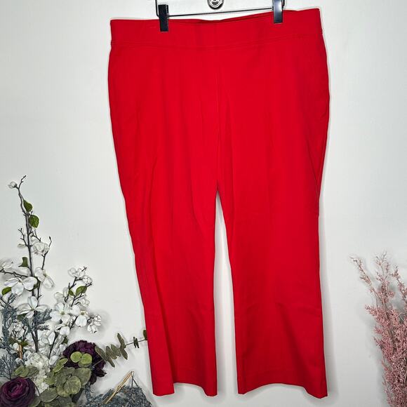 SPANX On The Go Kick Flare Pants True Red Cherry Sz 1X - Picture 2 of 6